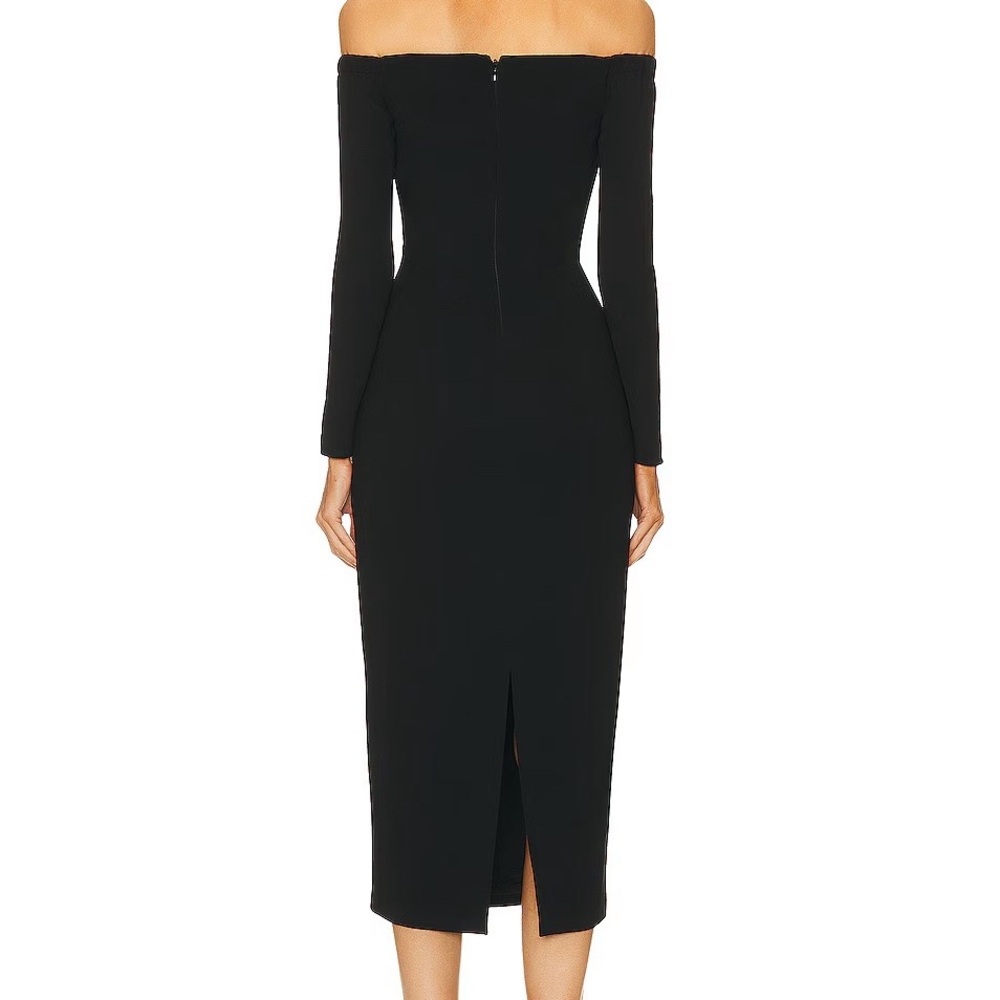 Self-Portrait Off Shoulder Heavy Midi Dress - Picture 4 of 4